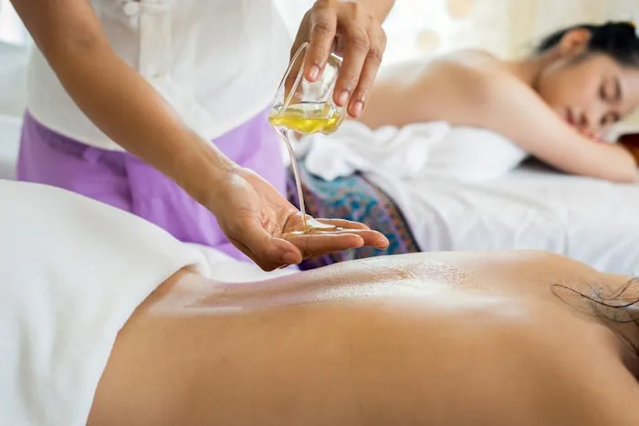 Professional massage therapy session